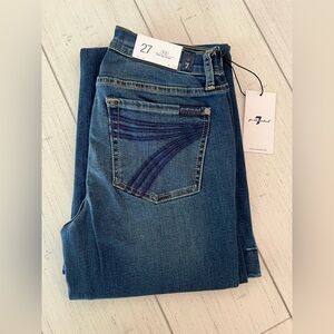 7 For All Mankind Blue Flare Jeans